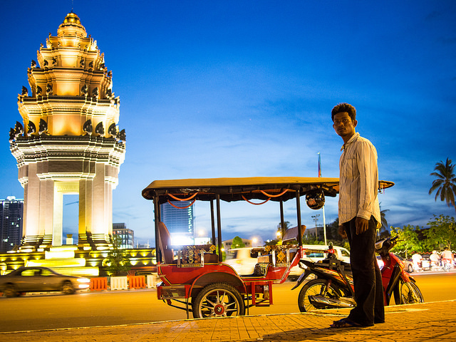 Tuk Tuk driver in Phnom Pehn