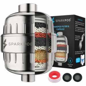 SparkPod High Output Shower Filter Capsule with box