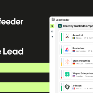 Leadfeeder B2B Lead Intelligence Activate Plan
