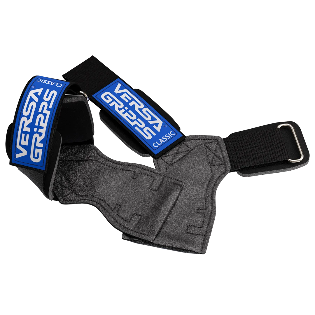 Versa Gripps Classic lifting grips blue